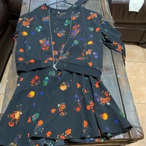 Black dress with matching jacket